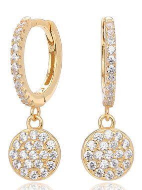 Sterling Silver Crystal Drop Earrings